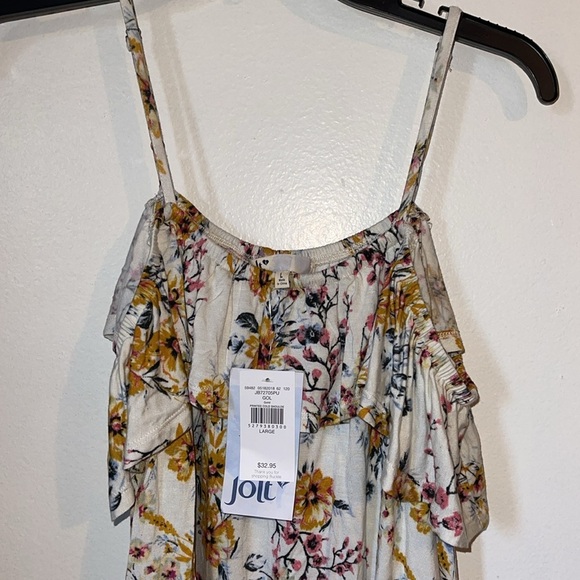 🌹NWT: JOLT FLORAL COLD SHOULDER TOP - Picture 4 of 10